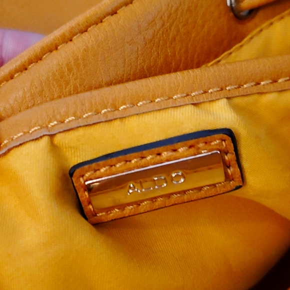 ⭐ $5 ⭐ ALDO Yellow Faux Leather Mini Backpack - Picture 8 of 9